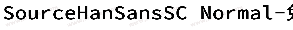 SourceHanSansSC Normal字体转换